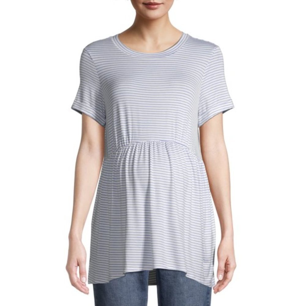 Time and Tru Maternity Babydoll Short Sleeve T-Shirt Size S